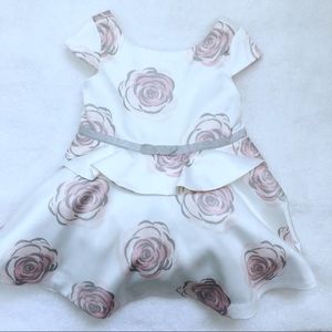 White Holiday Janie and Jack Dress 12-18 Months